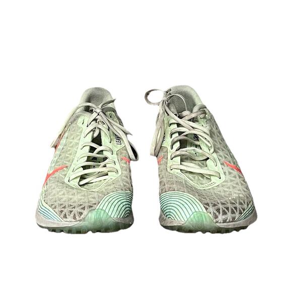 Nike Zoom Rival Waffle 5 Women’s 7.5 Green Coral Track Running Spikes Sneakers - Picture 2 of 9